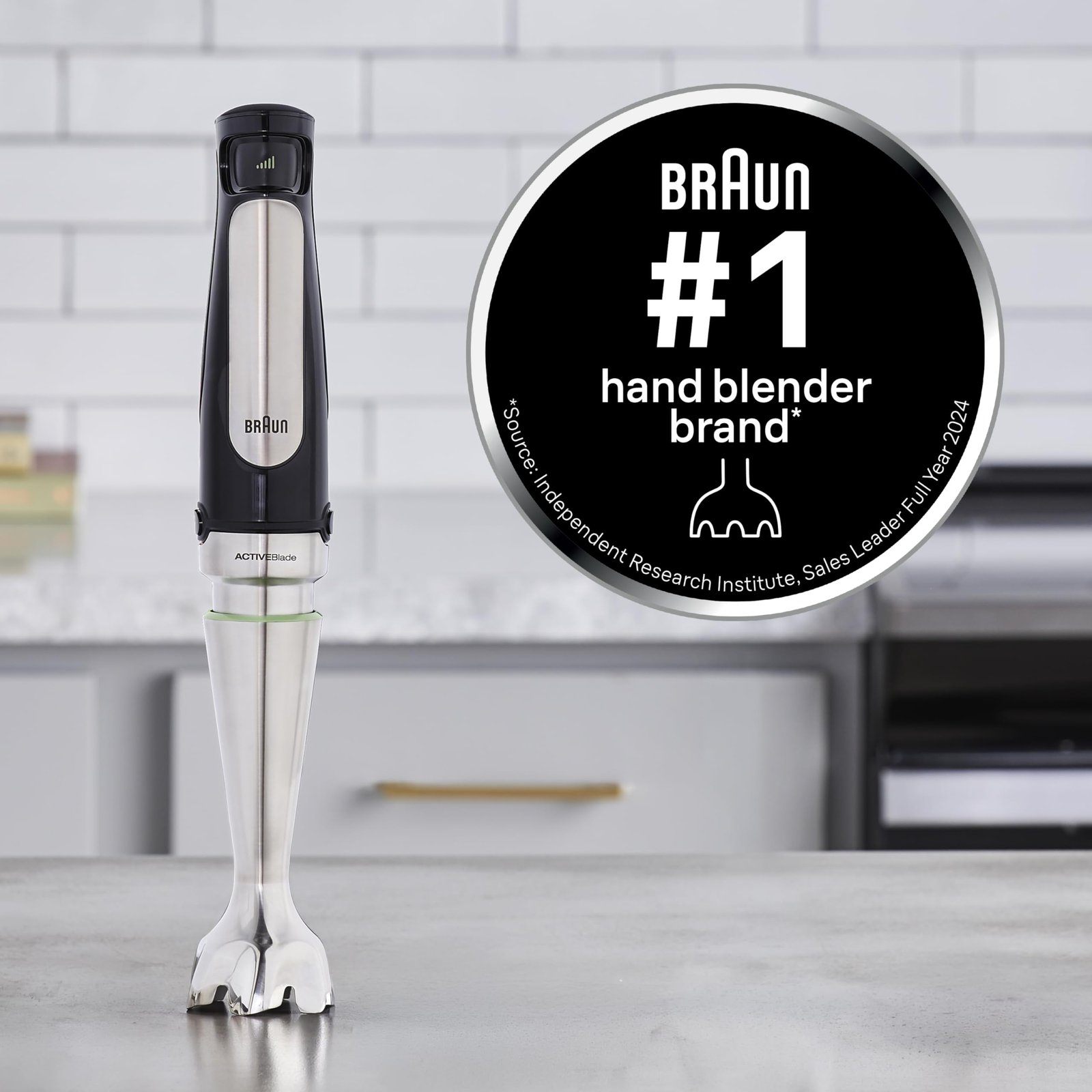 Braun MultiQuick 7 3-in-1 Immersion Blender with Food Processor – Powerful Handheld Electric Stick - Emulsifier for Chopping, Beating & Whisking - Ideal for Soup, Puree, Smoothies & More